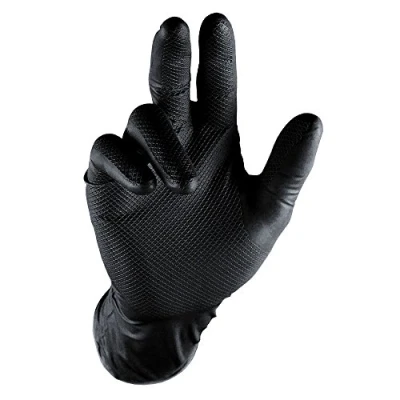 Image of Grippaz QGR B XL Work Gloves, Black, XL, Pack of 50