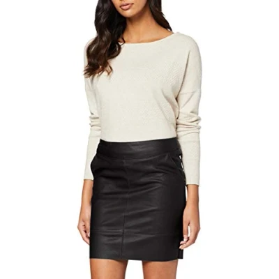Image of ONLY Women&#039;s onlBASE FAUX LEATHER SKIRT OTW Skirt, 8 (Manufacturer Size: 36)