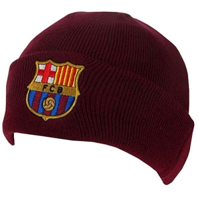 Image of Barcelona Cuff Knitted Hat Burgundy