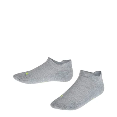 Image of FALKE Unisex Kids Cool Kick Sneaker K SN Soft Breathable Quick Drying Low Cut Plain 1 Pair Trainer Socks, Grey (Light 3400), 6 8.5