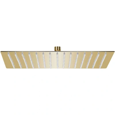 Image of vidaXL Rain Shower Head Stainless Steel 40x40 cm Square Gold