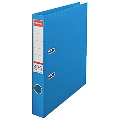 Image of Esselte 624071 50mm Lever Arch File Polypropylene A4 Blue (Pack of 10)
