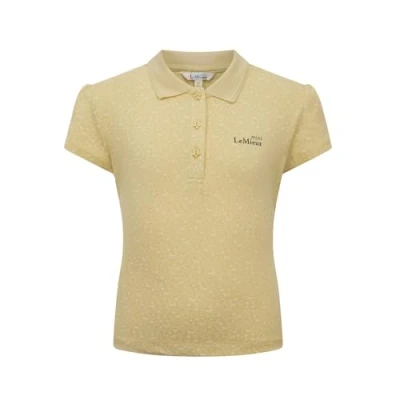 Image of LeMieux Mini Polo Shirt Blossom/Lagoon/Mimosa, Mimosa, 3 4 Years