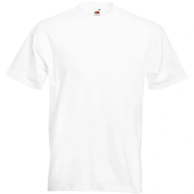 Image of Fruit Of The Loom 61044 men&#039;s T shirt in White