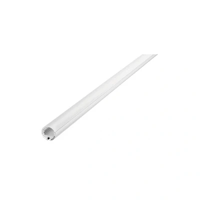 Image of Round Frosted Diffuser Profile Aluminium Rail 1 Metre Integral LED