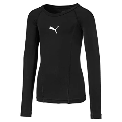 Image of Puma LIGA Kid&#039;s Baselayer Tee LS Jr,Puma Black,128