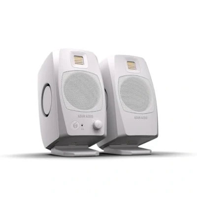 Image of ADAM Audio D3V Active Desktop Monitoring System with USB C Connection (Pair, White)