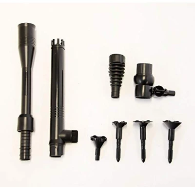 Image of Pontec Fountain Pack for PondoRell 3000, Includes Pivoting Telescopic Extension, 4 Nozzles, Adjustable Outlet, Black