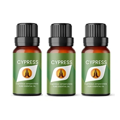 Image of Aroma Energy Cypress Essential Oil 30ml (3 x 10ml Bottles) 100% Pure &amp; Natural