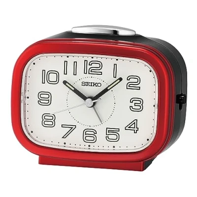 Image of Seiko Clocks Alarm Clock, red, Standard