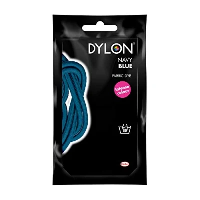 Image of Dylon 08 Navy Blue Fabric Hand Dye 1x50g