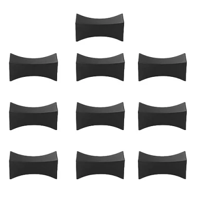 Image of Wiedfedy 10PCS Chopsticks Rest Little Stands Spoon Fork Holder Set Utensil Cutlery Stand Black