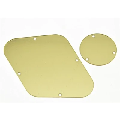 Image of KAISH Gold Mirror LP Rear Control Switch Plate Back Cavity Cover For Epiphone Les Paul