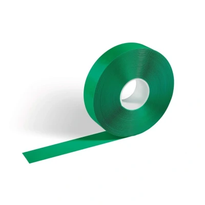Image of Durable DURALINE STRONG Floor Marking Tape Self Adhesive &amp; Anti Slip 30 Metre Roll Perfect for Safety Hazards in Warehouses Logistic Centres Green