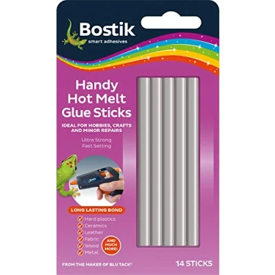Image of Bostik 80710 Handy Glue Sticks All Purpose, 3.7 cm*1.02 cm*6.38 cm, Clear