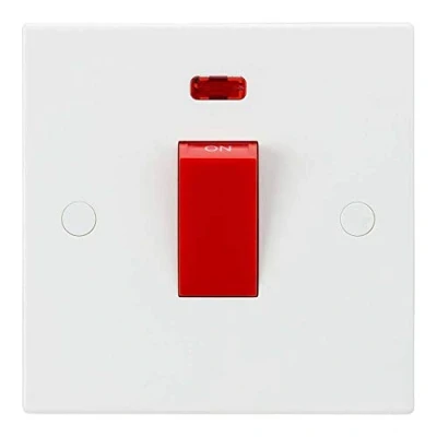 Image of KnightsBridge 45A 1G DP Switch with Neon