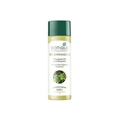 Image of Biotique Bio Bhringraj Therapeutic Oil for Falling Hair 120ml (Pack of 2)(Ship from India)