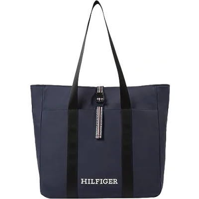 Image of Tommy Hilfiger Men Tote Bag with Zip, Multicolor (Space Blue), One Size
