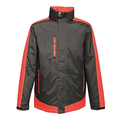 Image of Regatta TRA312 48B50 Professional Contrast Waterproof and Breathable Insulated Jacket, Blk/ClssicRd, S