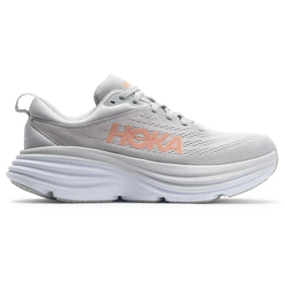 Image of HOKA Bondi 8 Neutral running shoes, Women&#039;s, Size: 5, Harbor mist/lunar rock Textile/synthetics