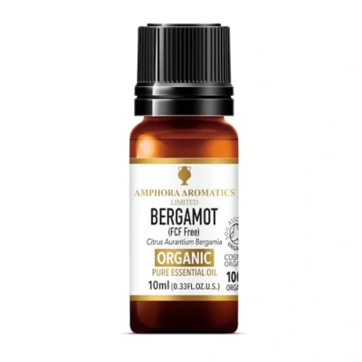 Image of Amphora Aromatics Cosmos Organic Bergamot Essential Oil 10ml
