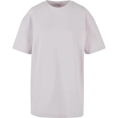 Image of Build Your Brand Women&#039;s Ladies Oversized Boyfriend Tee T Shirt, Soft Lilac, XXXXXL