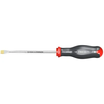 Image of FACOM ATF8X150 PROTWIST Screwdriver for Slotted Screws Forged Blades, Black