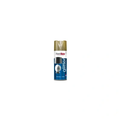 Image of PlastiKote Glitter Paint Aerosol 400ml Gold