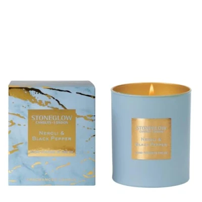 Image of Neroli and Black Pepper Fragranced Candle Stoneglow Luna Tumbler