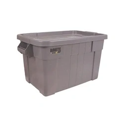 Image of VFM Grey Brute Tote Box/Lid 75 Litre 382216