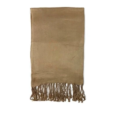 Image of Ladies Women Solid Colour Pashmina Feel Shawl Scarf Wrap Stole Throw *NEW* (Dark Gold)