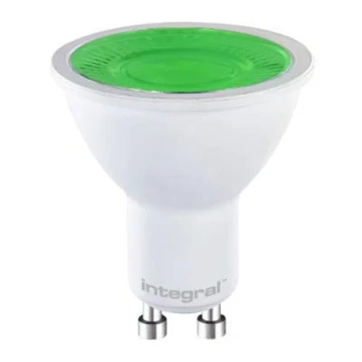 Image of Integral ILGU10NM107 5w GU10 LED Bulb, Green