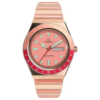 Image of Timex Q Malibu WoMens Multicolour Watch TW2V38600 Stainless Steel (archived) One Size