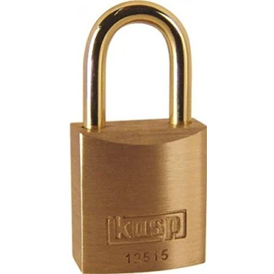 Image of Kasp Premium Brass Padlock Keyed Alike 15mm