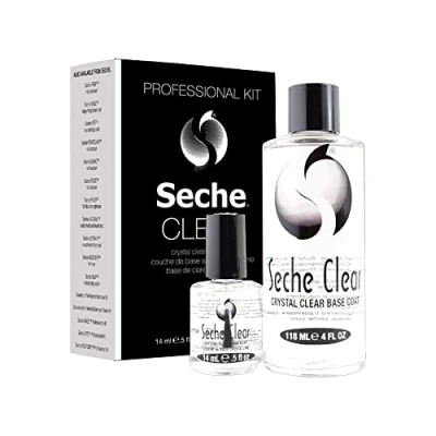 Image of Seche Clear BEST Nail Base Coat Professional Kit for Home Manicure