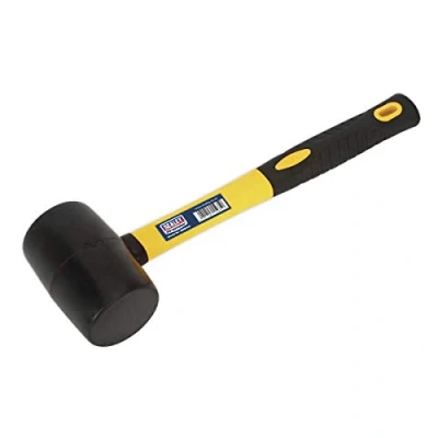 Image of Sealey Premier Rubber Mallet 1lb with Fibreglass Shaft