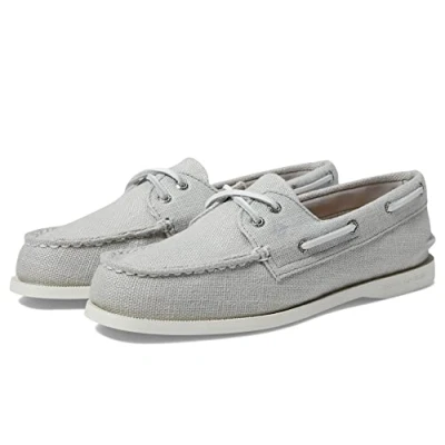Image of Sperry Men&#039;s A/O 2 Eye Suede Boat Shoe, Grey, 9.5 UK