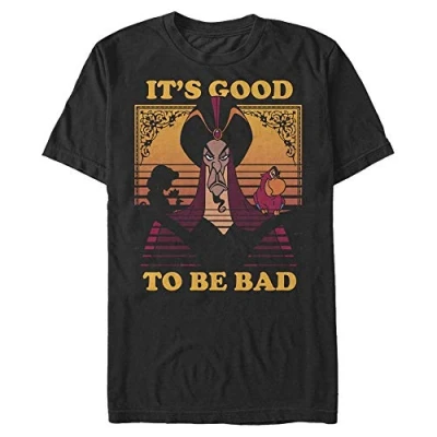 Image of Disney Aladdin Ambitious Organic Short Sleeve T Shirt, Black, S
