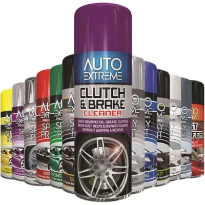 Image of AlezyB 1 x Auto Extreme Cluch &amp; Brake Spray Paint 400ml Professional Quality, Perfect Finish Multipurpose Aerosol for Cars, Bikes,Vans, Metal, Wood