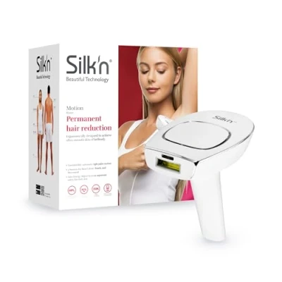 Image of Silk&#039;n Hair Remover for Light and Dark Skin, Permanent Removal, 350,000 Pulses, Pulse Glide, HPL, Motion, White, FGP1PE4001