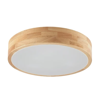 Image of Lindby Ceiling Light &#039;Tanju&#039; dimmable in Brown Made of Wood for e.g. Living Room &amp; Dining (3 Sources, E27) from lamp, lamp