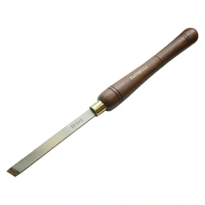 Image of Faithfull HSS 15mm Plain Skew Full Length Woodturning Chisel