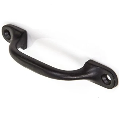 Image of Quality Black Cast Iron Pull Handle 4&quot;/100mm Ideal for Kitchen Cabinets, Cupboards &amp; Drawers
