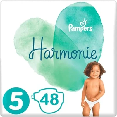 Image of Pampers Harmony Size 5, 48 Diapers, 11kg 16kg