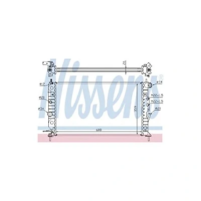 Image of 1300181 Engine radiator NISSENS 63013A VAUXHALL: Vectra Mk1 Saloon, CC, OPEL: B Saloon