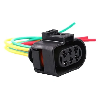 Image of Tail Light 6 Pin Connector Plug Socket Wiring Loom Repair For Audi A3 8P A4 B7 TT 1j0973733