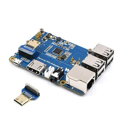 Image of Waveshare Pi Zero 2W to Raspberry 3B+ B Board Adapter,Based on Reproduce The Original Appearance of 3B Series Board,Alternative Solution for 3 Model B+