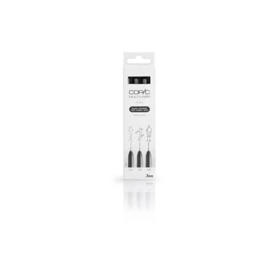 Image of Copic Multiliner, Black, Pack Of 3, Fine, For Art &amp; Crafts, Colouring, Graphics, Highlighter, Design, Anime, Professional Beginners, Supplies Colouring Books