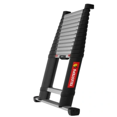 Image of Telescopic ladder 4.1m from TELESTEPS I Made in Sweden Prime Line Compact quality with patented premium design Triangular stiles EN 131 certified 72241 781