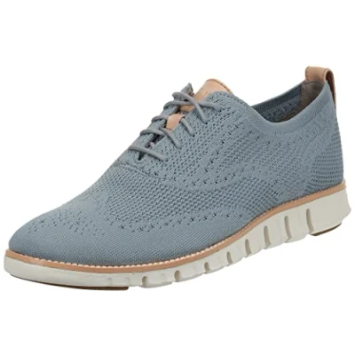 Image of Cole Haan ZEROGRAND STITCHLITE OXFORD, Men’s Oxfords, Grey (Ironstone Knit/Ivory Irnstn Knit/Ivory), 6.5 (40.5 EU)